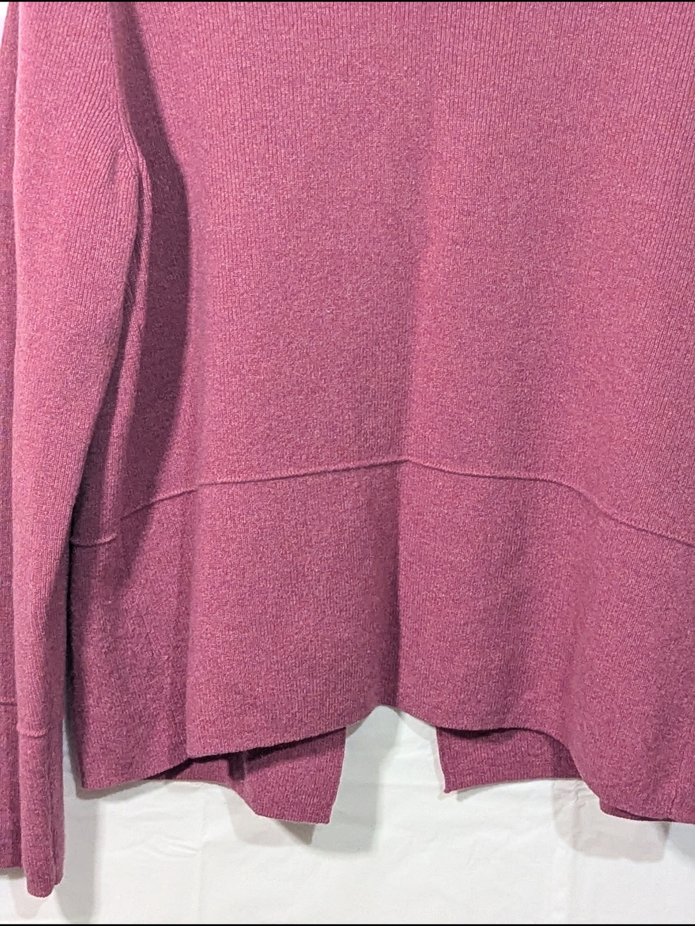 Charter Club 100% Cashmere Cardigan Sweater Pink Large Soft Luxe Minimalist - Picture 11 of 13